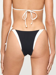 L*Space Riannon Bottom Bitsy in Black/Cream, view 2, click to see full size