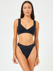 L*Space Hailey Top in Black, view 4, click to see full size