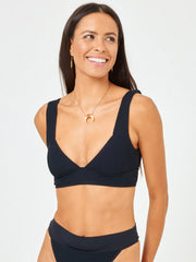 L*Space Hailey Top in Black, view 1, click to see full size