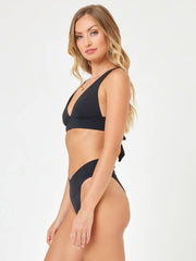 L*Space Quinn Bottom Classic in Black, view 3, click to see full size