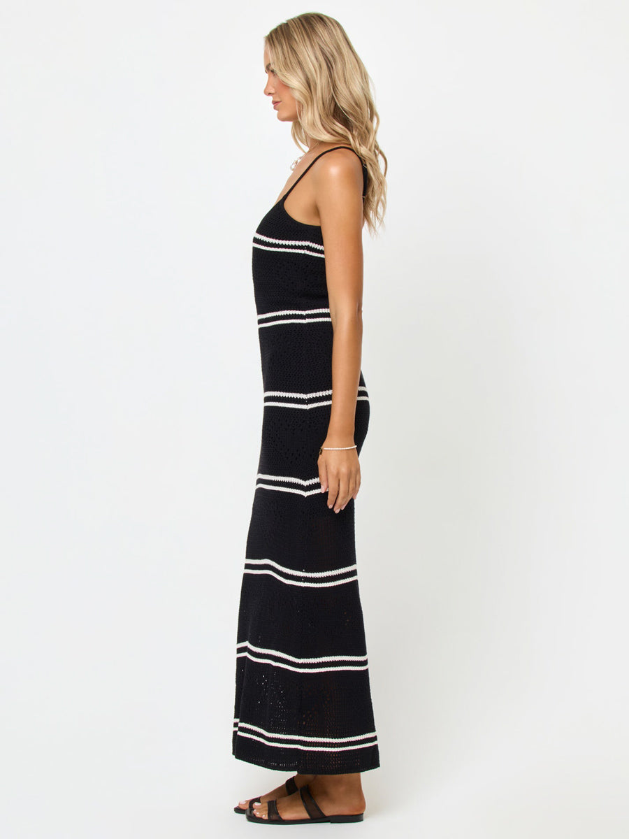 Heart to Heart Dress in Black/Cream