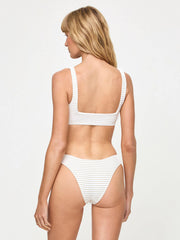 L*Space Lurex Liv Top in White, view 2, click to see full size