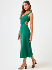 L*Space Margot Dress Love Forever Rib in Emerald, view 4, click to see full size