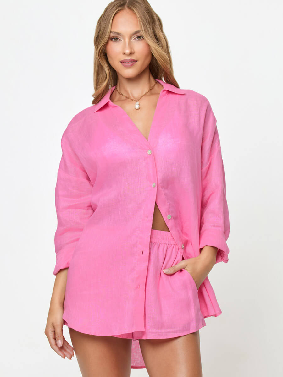 Rio Tunic in Hottest Pink