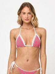 L*Space Samba Top in Lipstick Red, view 1, click to see full size