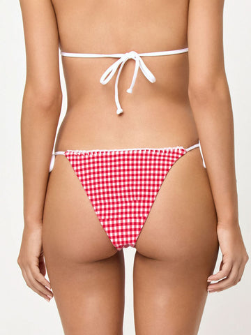 L*Space Samba Reversible Bottom Bitsy in Lipstick Red