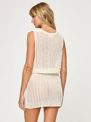 L*Space Sander Top in Cream, view 2, click to see full size