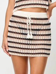 Sander Skirt in Isle Stripe, view 1, click to see full size