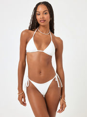 L*Space Seashell Aspen Top in White, view 4, click to see full size