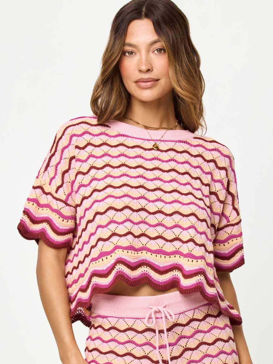 L*Space Sun Chaser Top in Berry Spritz