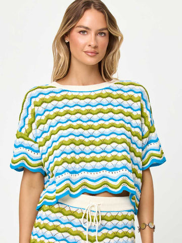 L*Space Sun Chaser Top in Island Breeze