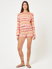 L*Space Sun Ray Sweater in Bahama Bound Stripe, view 4, click to see full size