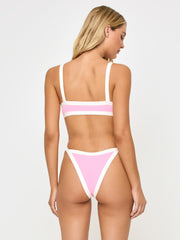 L*Space Taylor Top in Pink Sugar/Cream, view 2, click to see full size