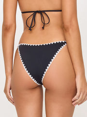 L*Space Zahra Bottom in Black/Cream, view 2, click to see full size