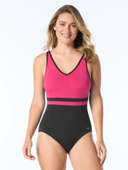 V Neck Girl Leg in Dragon Fruit, view 1, click to see full size