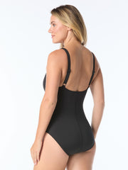 Scoop Neck One Piece in Sea Jewel, view 2, click to see full size