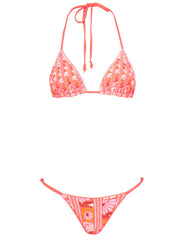 Maaji Alana Triangle in Fire Coral, view 4, click to see full size