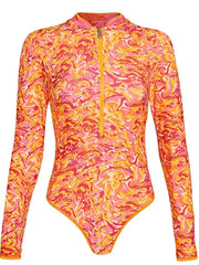Maaji Cardi One Piece Surfsuit in Water Blossom, view 4, click to see full size