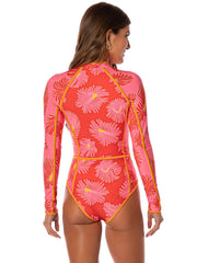 Maaji Cardi One Piece Surfsuit in Water Blossom, view 2, click to see full size