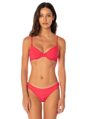 Maaji Dainty Top in Apple Red, view 3, click to see full size