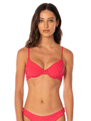 Maaji Dainty Top in Apple Red, view 1, click to see full size