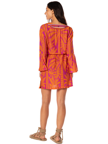 Joy Kaftan in Flamingo Palm