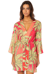 Maaji Joy Kaftan in Palm Garden, view 3, click to see full size