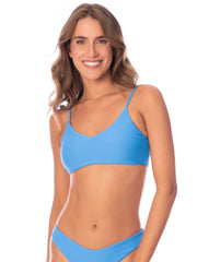 Maaji Praia Sporty Bralette in Stone Blue, view 1, click to see full size