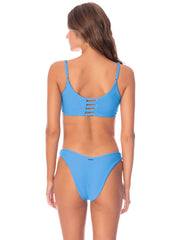 Maaji Praia Sporty Bralette in Stone Blue, view 2, click to see full size