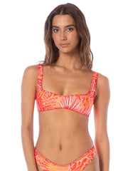 Maaji Sunquest Top in Coral Foliage, view 1, click to see full size