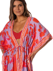 Vanilla Kaftan in Lavender Dream, view 3, click to see full size