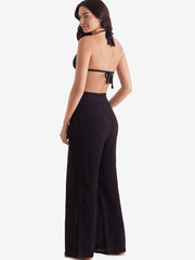 Mimi Flamingo Vista Pant in Black, view 2, click to see full size