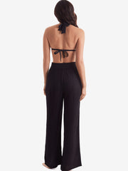 Mimi Flamingo Vista Pant in Black, view 3, click to see full size