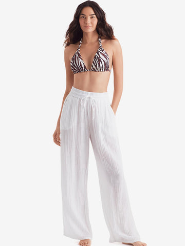 Mimi Flamingo Vista Pant in White
