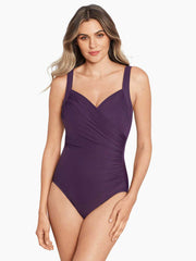 Miraclesuit Must Haves Sanibel One Piece In Sangria, view 1, click to see full size