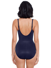 Miraclesuit Network Madero One Piece In Midnght Blue, view 2, click to see full size