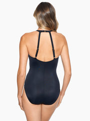 Miraclesuit Razzle Dazzle Bling One Piece In Black, view 2, click to see full size
