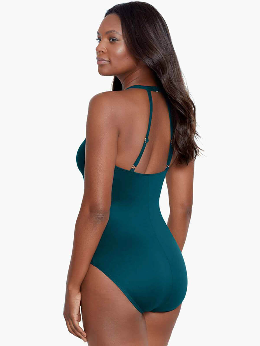 Miraclesuit Razzle Dazzle Bling One Piece In Nova Green
