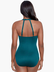 Miraclesuit Razzle Dazzle Bling One Piece In Nova Green, view 2, click to see full size
