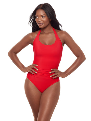 Miraclesuit Rock Solid Utopia One Piece In Poppy