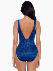 Miraclesuit Dot Com Odyssey One Piece In Blue Multicolor, view 2, click to see full size