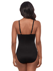 Miraclesuit Network News Mariposa One Piece In Black, view 2, click to see full size