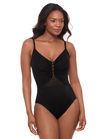 Miraclesuit Network News Mariposa One Piece In Black