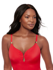 Miraclesuit Razzle Dazzle Antheia One Piece In Poppy, view 4, click to see full size