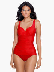 Miraclesuit Rock Solid Cherie One Piece In Cayenne, view 1, click to see full size