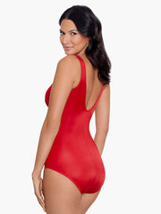 Miraclesuit Rock Solid Cherie One Piece In Cayenne, view 3, click to see full size