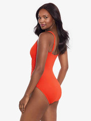 Miraclesuit Rock Solid Starr One Piece Underwire In Arancio, view 3, click to see full size