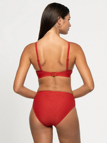 Nip Tuck Audrey Multifit Bikini Top In Garnet