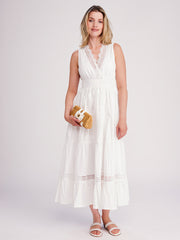 Pia Rossini Acapulco Maxi Dress in White, view 1, click to see full size