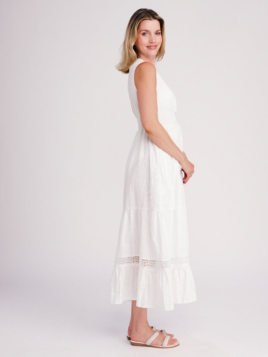 Pia Rossini Acapulco Maxi Dress in White